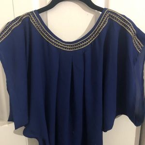 Dark blue blouse